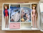 Vintage Barbie & Midge 1963 Case With Dolls And Clothing & Accessories LOT