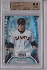 JOE PANIK 2011 Bowman Sterling Black Refractor BGS 9.5 #20/25