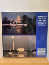 Springbok Multi-Puzzle “A Capital Evening” Washington DC 700+ Pieces NEW SEALED