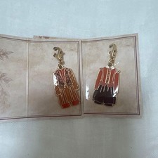 Shiki Shakespeare Metal Charm Keychain Leather Bag Accessory Used