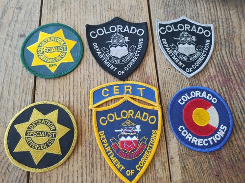 Colorado Police Patch Lot 6 DOC Corrections Patches CERT Rocker Vintage Jeffco