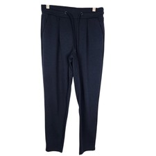 Pantalones ICHI Mujer XS Azul Marino X Kate PA Elastizados Cordón Pantalones Bolsillos