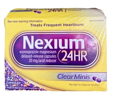 Nexium Esomeprazole Magnesium 20mg ClearMinis - 42 Count Exp 10/27