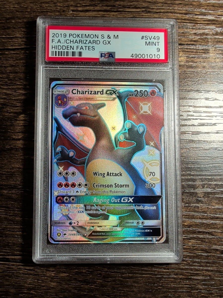 shiny charizard pokemon card hidden fates Pokémon Hidden Fates Charizard SV49/SV94