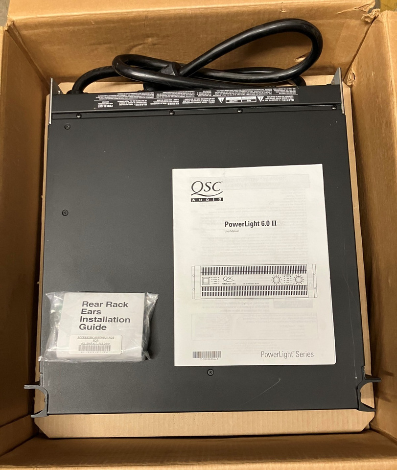 QSC PowerLight 6.0 II, 2 Channel Power Amplifier, PL6.0II | eBay