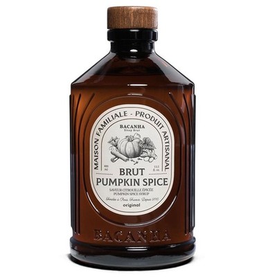 Bacanha Sirop Brut Pumpkin Spice   Kürbis Gewürz Sirup aus Frankreich, 400 ml