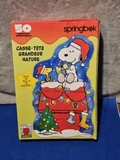 Vintage Springbok 50 Piece Peanuts Snoopy Floor Puzzle hallmark united feature