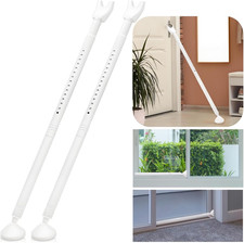 2 Pack Door Security Bar, Adjustable from 36" to 46"  2-In-1 Security Patio Bar