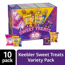 Keebler Sweet Treat Variety Pack, 10-Count Box, Includes Chips Deluxe