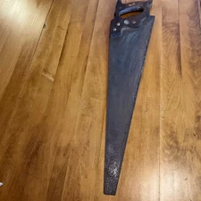 Vintage 1940's Disston USA Hand Saw Woodworking Tool Antique Collectible