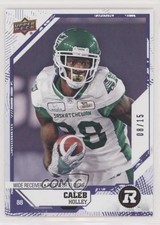 2019 Upper Deck CFL Purple 8/15 Caleb Holley #97 a8r