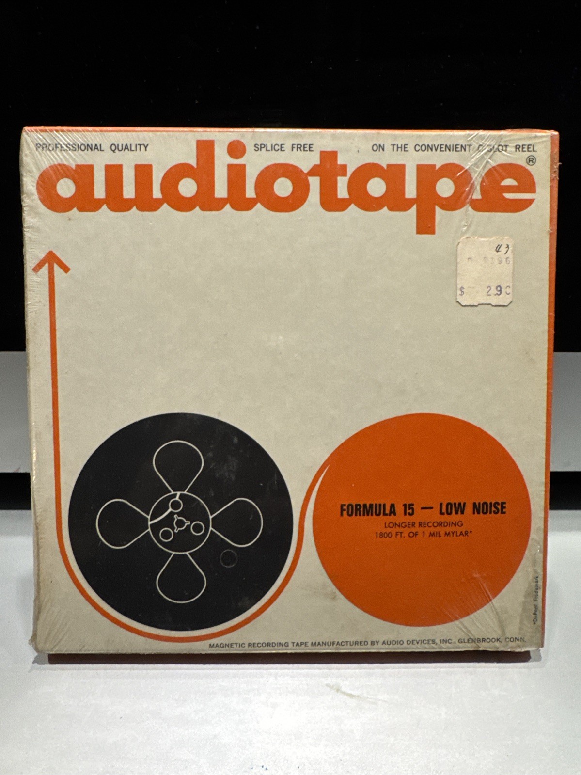 Sealed Audiotape Formula 15 Type 1867 Reel to Reel Tape Sealed 1800 Ft.  