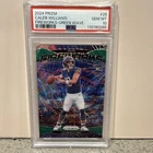 2024 Panini Prizm Fireworks Caleb Williams #25 Green Wave Prizm RC PSA 10