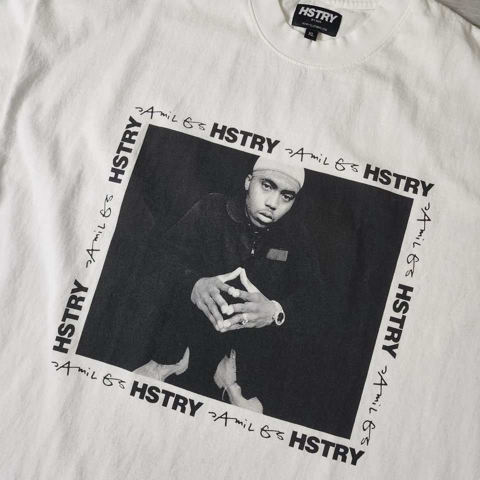 Camiseta HSTRY Nas Hombres XL | Nueva Camiseta A Mil Gs Nasty Nasir Jones Illmatic Foto 2 de 4
