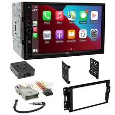 Dual 7" Wireless Carplay Car Stereo AM/FM Radio for 2004-2008 Pontiac Grand Prix