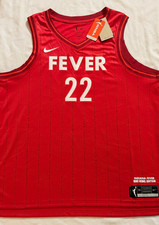 BRAND NEW Nike Indiana Fever Rebel Edition Clark #22 WNBA Women's XXL Red Jersey