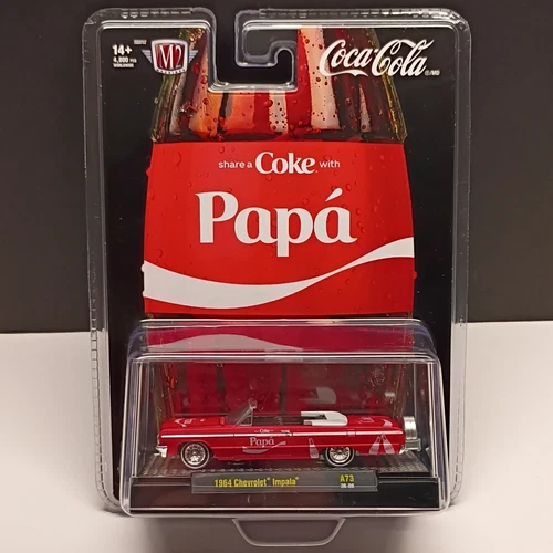 Coca-Cola M2 Machines Share a Coke with Papá 1964 Chevrolet Impala Diecast
