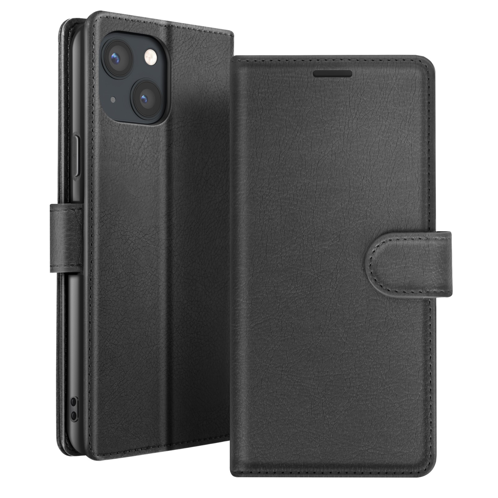 Coque iPhone 13 Mini Zanaé étui portefeuille anti-chute avec support pliable