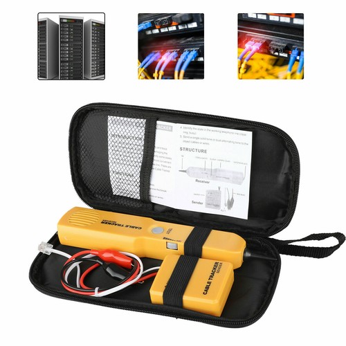 Trazador + Bolsa de Herramientas Bolsa Red RJ11 Buscador de Línea Cable Rastreador Probador Transmisor Cable - Imagen 2 de 12