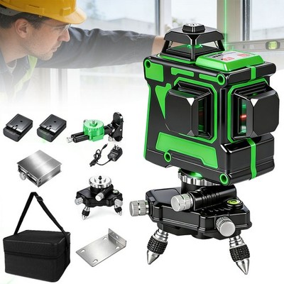 360°3D 12 Lines Laser Self Leveling Cross Measure Tool Kit Laser Level
