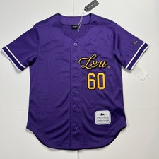 LSU Tigers Baseball Jersey 60 Hype  Vice Purple Womens Size XS NWT