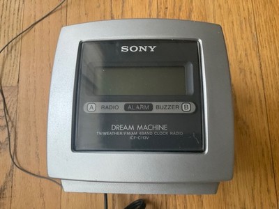 Sony Dream Machine TV/Weather/FM/AM 4Band Clock Radio ICF-C113V