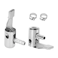 2PCS 1/4" Lock On All Metal Air Chuck, Mini Air Compressor Tire Chuck Hose End 