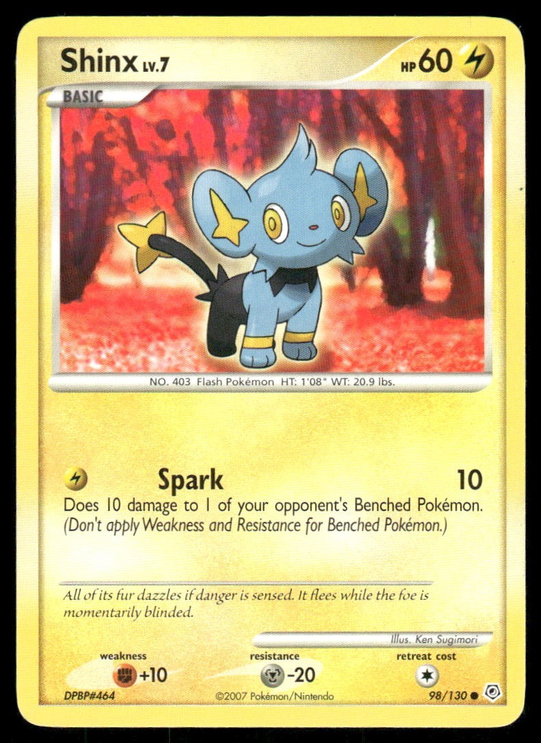 Pokemon Tcg Shinx #98 Pokemon Diamond & Pearl LP