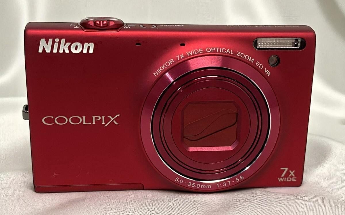 Mint] Nikon Coolpix S6100 Super Red Compact Digital Camera Tested