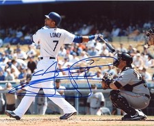 JAMES LONEY LOS ANGELES DODGERS SIGNED 8X10 PHOTO W/COA