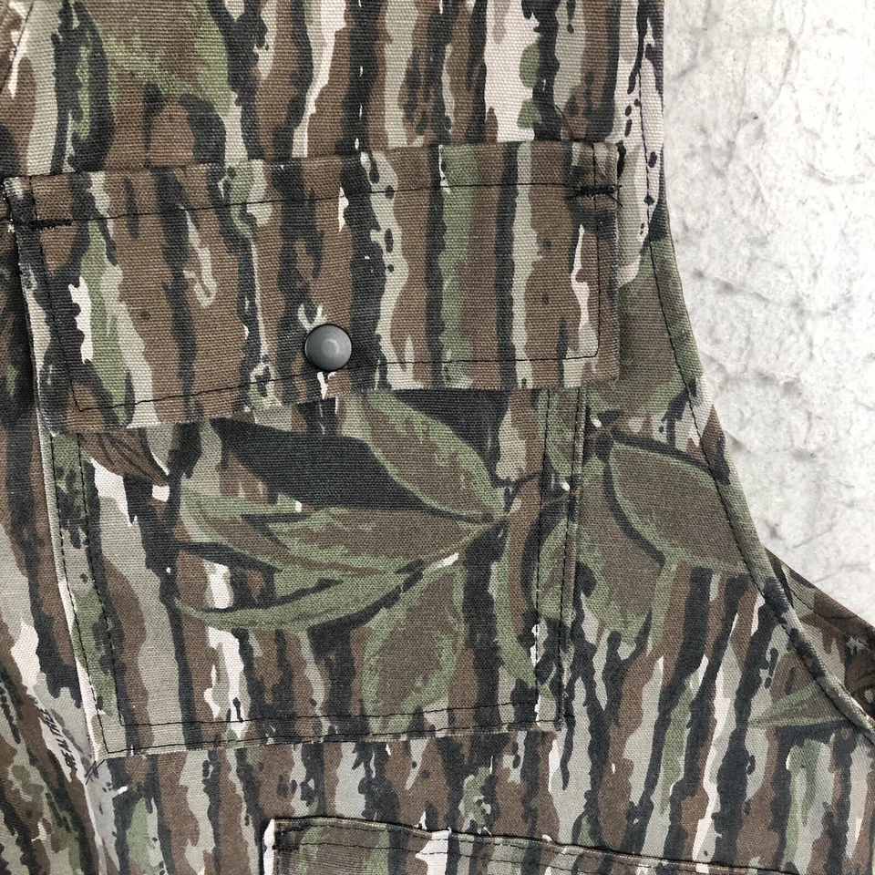 Vintage Camo Vest Mens XL Long Real Tree Hunting BJs USA Made - Image 3 of 4