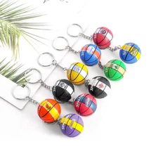 3D Mini Sports Football Baseball Basketball Keychains Keyrings  Keys Chains Gift