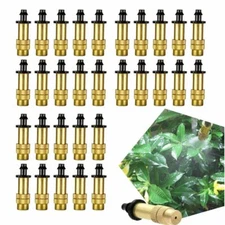 Adjustable Copper Spray Nozzle Garden Patio Water Mister Air Misting Cooling USA