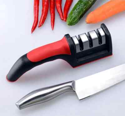 3 Stage Professional Kitchen Knife Blade Sharpener Tool Tungsten Diamond Ceramic