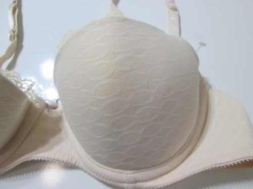 Felina Bra Size 34A Ivory Underwired Push-Up Adjustable Straps Lace Lingerie - Picture 4 of 7