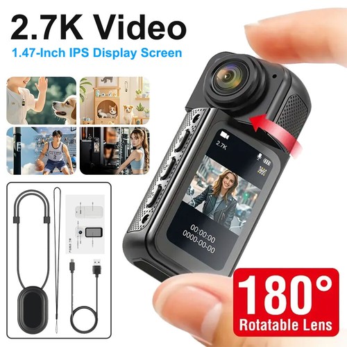 2K Mini Wifi Sport Action USB-C Kamera 180° Twist Cam Objektiv Video Recorder - Bild 5 von 8