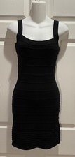 Vintage Forever 21 Black Bandage Bodycon Short Tank Style Dress New W/Tags Sz S