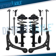 Front Struts & Coil Spring Lower Control Arms Tierod for 2002-2004 Honda Odyssey