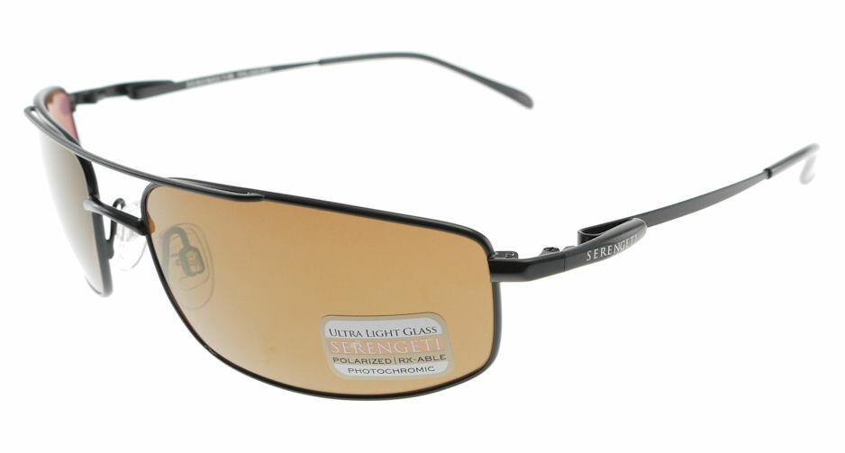 Serengeti LAMONE Satin Black / Drivers Gold Polarized Sunglasses