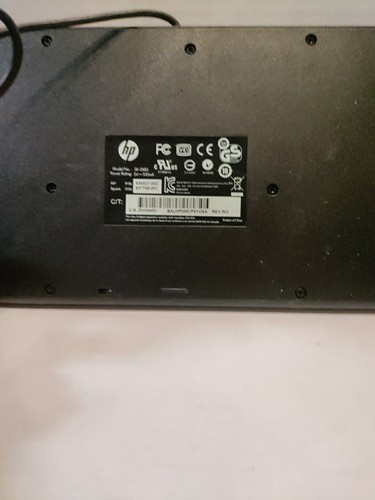 HP SK-2885 Black & Silver Desktop Keyboard Wired USB Plug 434821-007 701429-001 - Picture 6 of 7