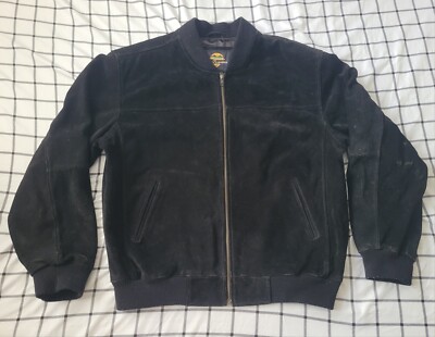 VTG New Zlander Mens Large Black Leather Shell Full Zip VTG New Zlander Mens Large Black Leather Shell Full Zip