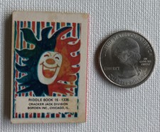VINTAGE CRACKER JACK BOOK WISE CRACKS RIDDLES JOKES CLOWN BORDEN INC. 1970s