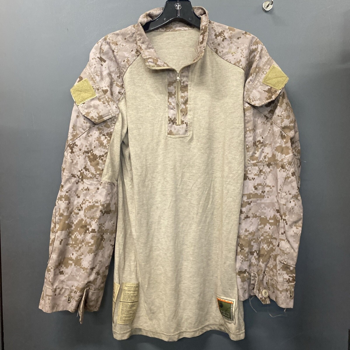 USMC Desert Marpat Frog Combat Shirt Medium Regular | eBay