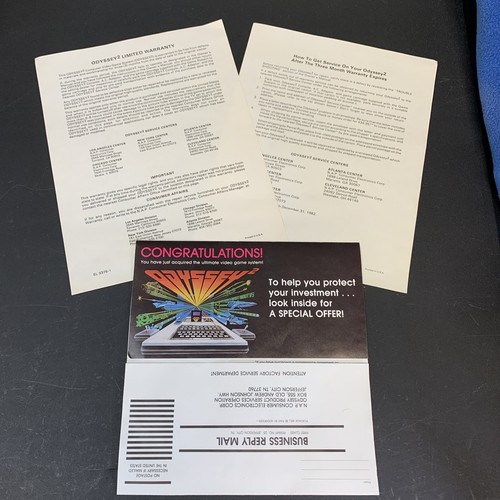 VINTAGE Magnavox Odyssey 2 Game Gaming Console w/ Game, Cables, EUC OEM Box - Picture 9 of 24