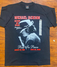 Michael Jackson 2009 CH Gold Series King Of Pop Rest in Peace T-Shirt SZ L-NWOT
