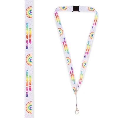 MEDICAL ID ME Hidden Disability Rainbow Lanyard Not All Disabilities Are Visible Adults UK