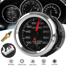 Water Temp Gauge 100-280f Universal Meter 2 52mm 7 Color Led W 18 Npt Sensor Water Temp Gauge 100-280f Universal Meter 2 52mm 7 Color Led W 18 Npt Sensor
