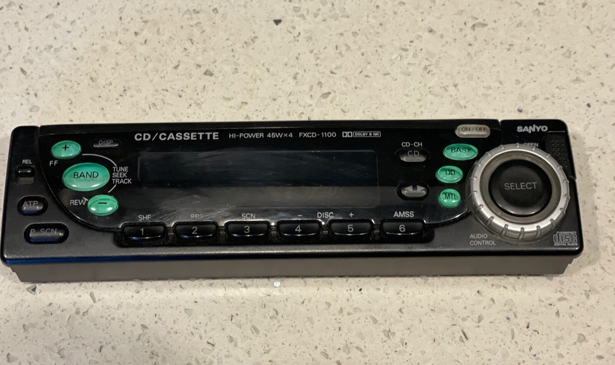 SANYO FXCD-1100 STEREO FACEPLATE ONLY SANYO FXCD-1100 FACEPLATE