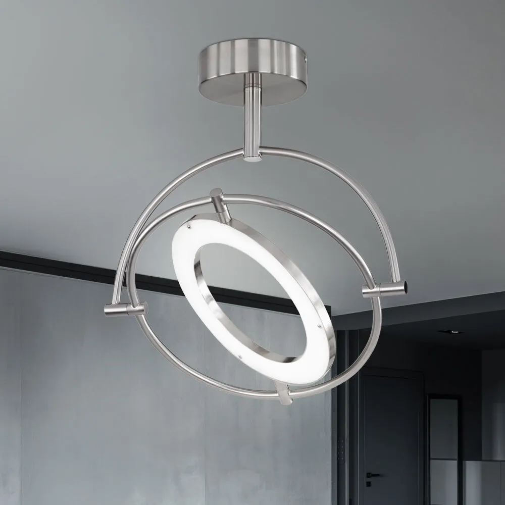 Plafonnier LED anneaux design moderne pour salon chambre couloir A/B