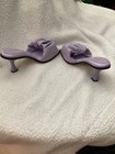 Sam Edelman Circus Y2K Wild Orchid Heels Open Toe Ruched Fabric Slides 9 M — photo 2